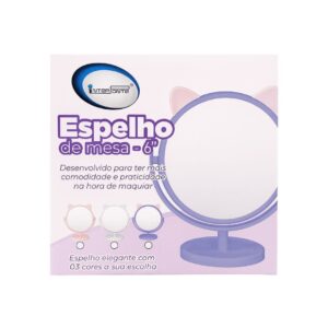Espelho de Mesa 6' Gatinho com Moldura-Interponte
