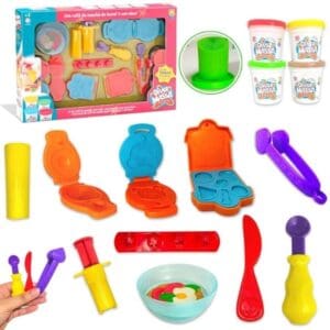 Brinquedo Kit Café da Manha com Massa de Modelar e Acessórios - Diver Toys - Imagem 3
