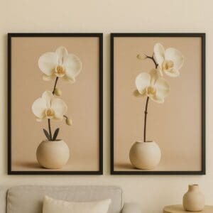 Conjunto com 2 Quadros Decorativos Simples 30x40cm Estampa Sortida - Imagem 4