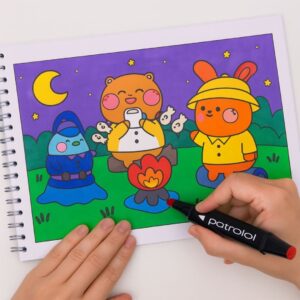 Livro para Colorir Estilo Bobbie Goods Cute & Comfy Momentos de Tranquilidade + 1 Caneta Touch Ponta Dupla Grátis - Imagem 2