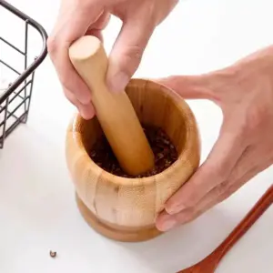 Pilão/Socador de Temperos de Bambu - Tuut - Imagem 2