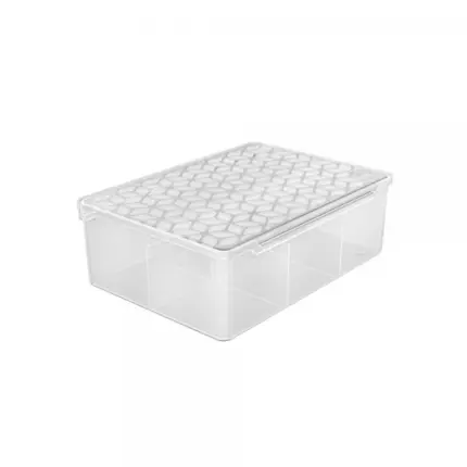 Box Multiuso com Divisoria Transparente de Plástico-Uz