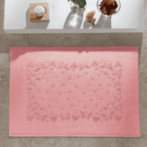 Toalha para Piso Velour Jacquard Romance Liso 70x50cm - Döhler - Imagem 3