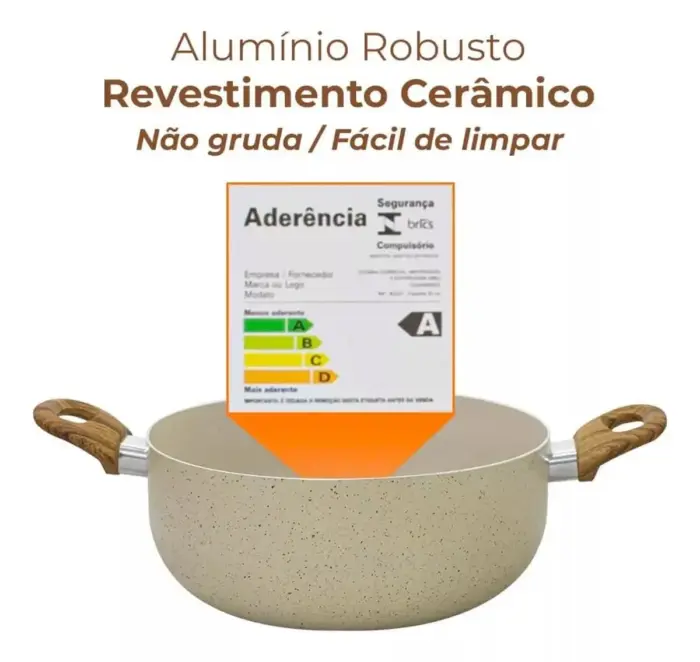 Conjunto de Panelas de Alumínio 8 Peças com Revestimento Interno Antiaderente - Sahara - Imagem 3