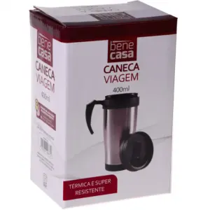 Caneca/Copo Térmica de Aço e Inox 400Ml - Bene Casa - Imagem 2