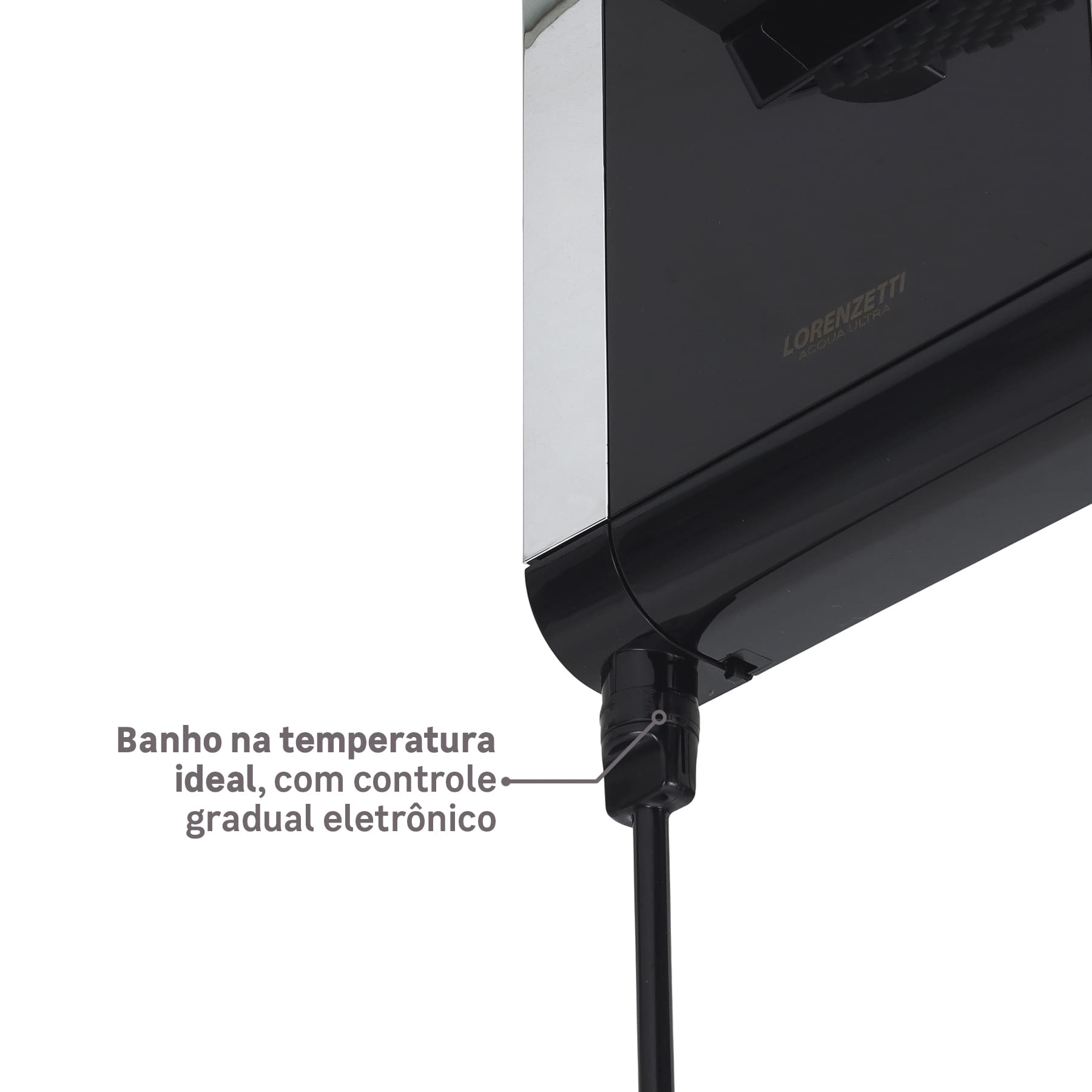 Chuveiro Elétrônico Lorenzetti Acqua Ultra Duo Flex Preto Cromado 6800w 220v - Lorenzetti - Imagem 4