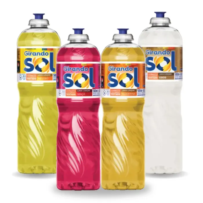 Detergente Lava Louças 1 Unidade 500ml - Girando Sol - Imagem 1