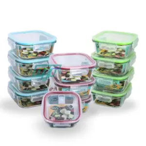 Pote Hermético de Vidro Borossilicato Quadrado 800ml Sortido - Eco's - Imagem 4