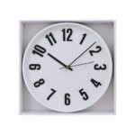 Relógio de Parede Redondo 30cm de Plástico e Vidro Sortido