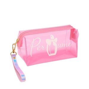 Necessaire Transparente 100% PVC Perfume 18x10x8 cm Sortido - Amigold