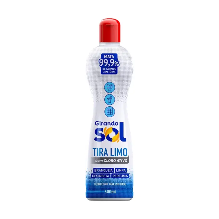 Desinfetante de Uso Geral Tira Limo com Cloro Ativo 500ml - Girando Sol - Imagem 1