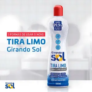 Desinfetante de Uso Geral Tira Limo com Cloro Ativo 500ml - Girando Sol - Imagem 2