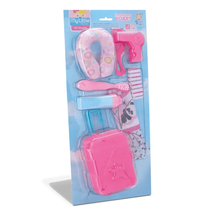 Brinquedo Kit de Viagem com Maleta de Acessorio My little Collection - Divertoys - Imagem 1