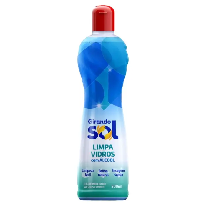 Limpa Vidros com Álcool 500ml - Girando Sol - Imagem 1