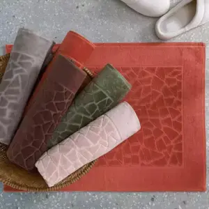 Toalha para Piso Felpudo Jacquard Confort Centro Navalhado 70x50cm - Döhler - Imagem 4