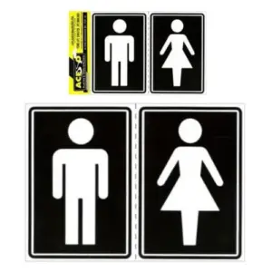 Placa de Sinalização em PS Sanitário Masculino/Feminino 10x15cm – Acesso Placas & Sinalizações - Imagem 4