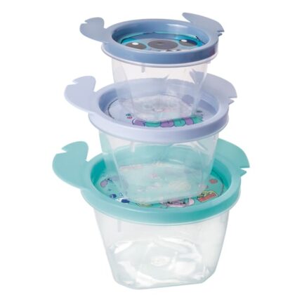 Kit com 3 Potes 130/240/430ml Conect Red Stitch - Plasútil