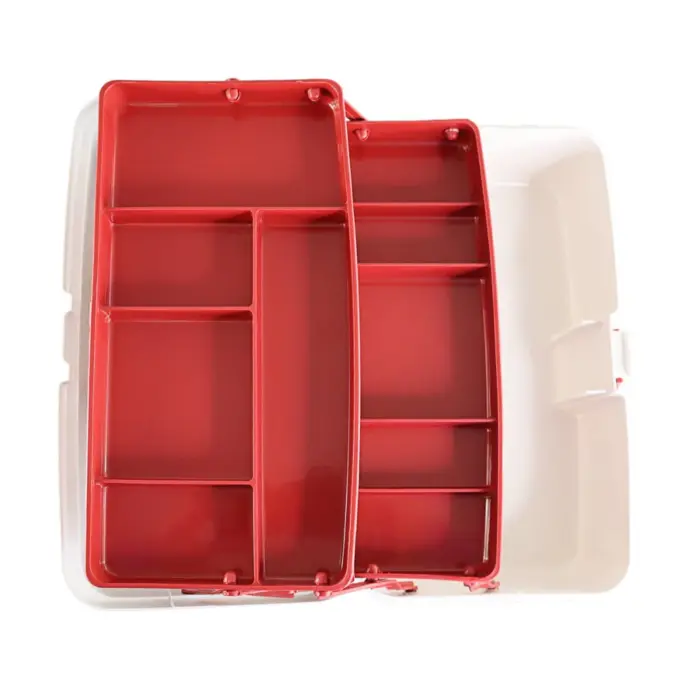 Maleta de Primeiros Socorros com 2 Bandejas Articuladas 33x20x16cm - Arqplast - Imagem 4
