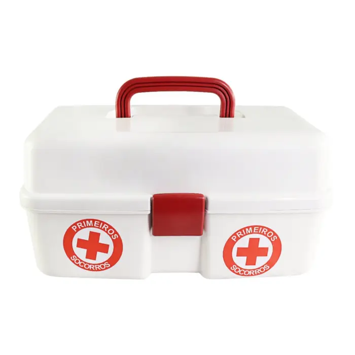 Maleta de Primeiros Socorros com 2 Bandejas Articuladas 33x20x16cm - Arqplast - Imagem 1