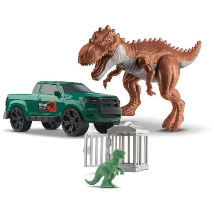 Brinquedo Escape Car com Dinossauros Pick-up e gaiola  Orange Toys - Imagem 2