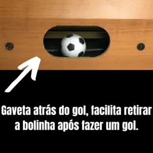 Brinquedo Mesa De Pebolim (FlaFlu) de 52x30cm - Toy King - Imagem 5