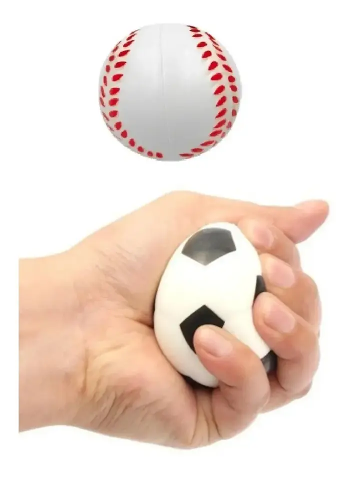 Brinquedo Bolinha Fisio de PVC e Espuma com Estampa Esportes TK-AB3246 - Toy King - Imagem 2