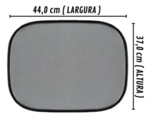 Para-Sol Veicular Kit com 2 Protetores de 36x44cm Cada com Ventosas - MB Car - Imagem 3