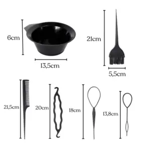 Kit Profisional para Tintura de Cabelo com 6 Peças - DUKE - Imagem 2