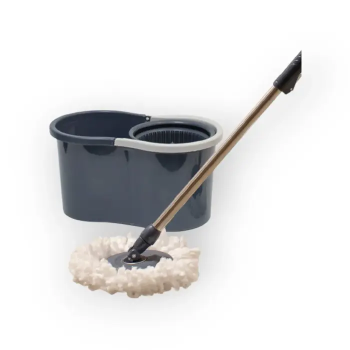 Mop Girátório Com Balde de 9 Litros e Esfregão de Micro Fibra - tud* - Imagem 1