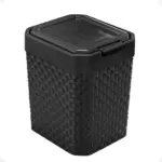 Lixeira Rattan de Pia 5 Litros com Tampa Click - ArqPlast