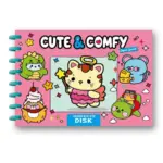 Livro para Colorir Super Especial Encadernação em Disco e Capa Almofadada Cute & Comfy