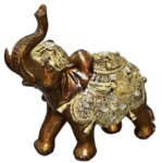 Enfeite Decorativo em Resina Elefante de 24cm - Amigold