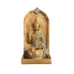 Enfeite Porta Vela Decorativo de Resina de 16cm - Amigold