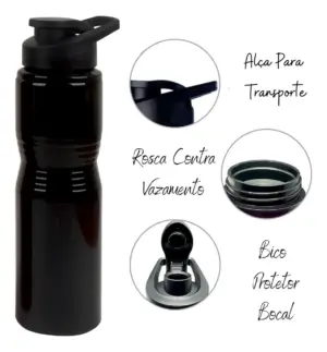 Garrafa de Alumínio Esmaltada de 750ml - Fratelli - Imagem 3