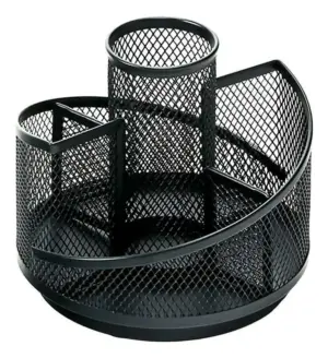 Organizador de Metal Multifuncional de 12x13,5cm com 4 Divisórias - Cozy