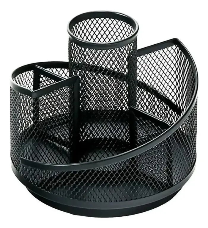 Organizador de Metal Multifuncional de 12x13,5cm com 4 Divisórias - Cozy - Imagem 1
