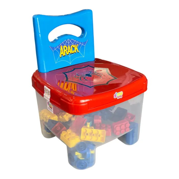 Cadeirinha Magic Block Infantil Arack com 60 Peças - Simo Toys - Imagem 1