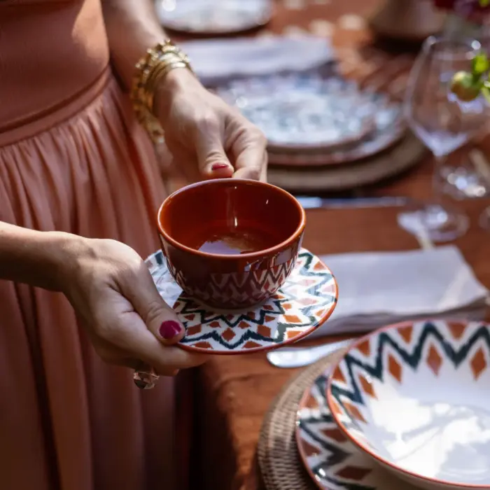 Xicará de Chá de 200ML com Pires Boho - Oxford - Imagem 2