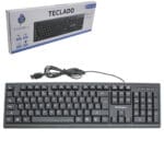 Teclado com Fio USB 2.0 e 107 Teclas EXC-TC9001 - Exocell