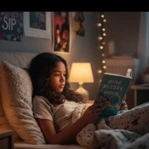 Livro Mina Mistry (meio que) Investiga da Autora Angie Lake e Ilustrções da Ellie O'shea- Culturama - Imagem 2