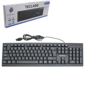 Teclado com Fio USB 2.0 e 107 Teclas EXC-TC9001 - Exocell
