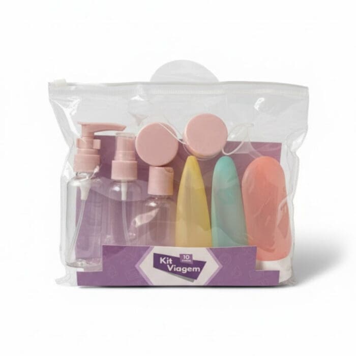 Kit Viagem Completo com 10 Peças em PP+PET+PS - Utilidades - Imagem 1