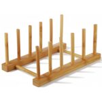 Suporte e Escorredor em Bambu de 29.5x12x10cm - Casita