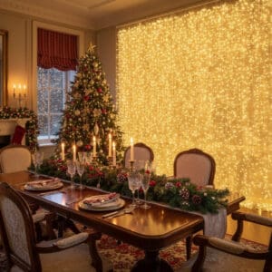 Cortina para Decoração com 320 LED's 3x3M Branco Quente - Digital Light - Imagem 3