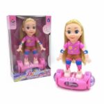 Brinquedo Boneca de OverBoard a Pilha com Luzes e Som (Doll Balance Car) - MD Toys