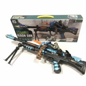 Brinquedo Arminha de Plástico de 68cm Assalt Flash Gun com Luzes e Som - MD Toys - Imagem 2