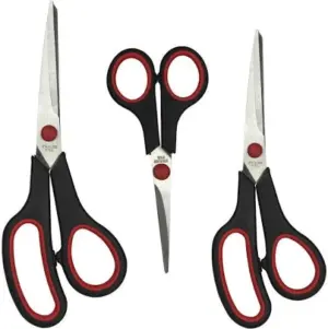 Kit de 3 Tesouras 5"/8"/8" com Lamina de Aço Inoxidável - MB Utility - Imagem 4