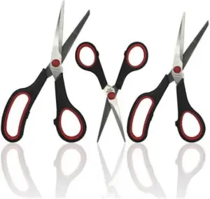 Kit de 3 Tesouras 5"/8"/8" com Lamina de Aço Inoxidável - MB Utility - Imagem 2