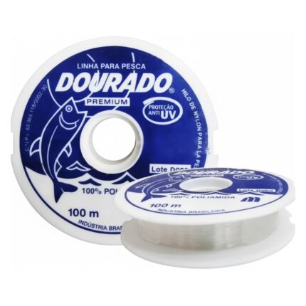 Linha de Nylon para Pesca Dourado Premium UV 100% Poliamida com 100M / 110yds - Mazzaferro